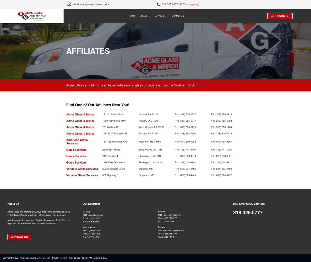Services Page